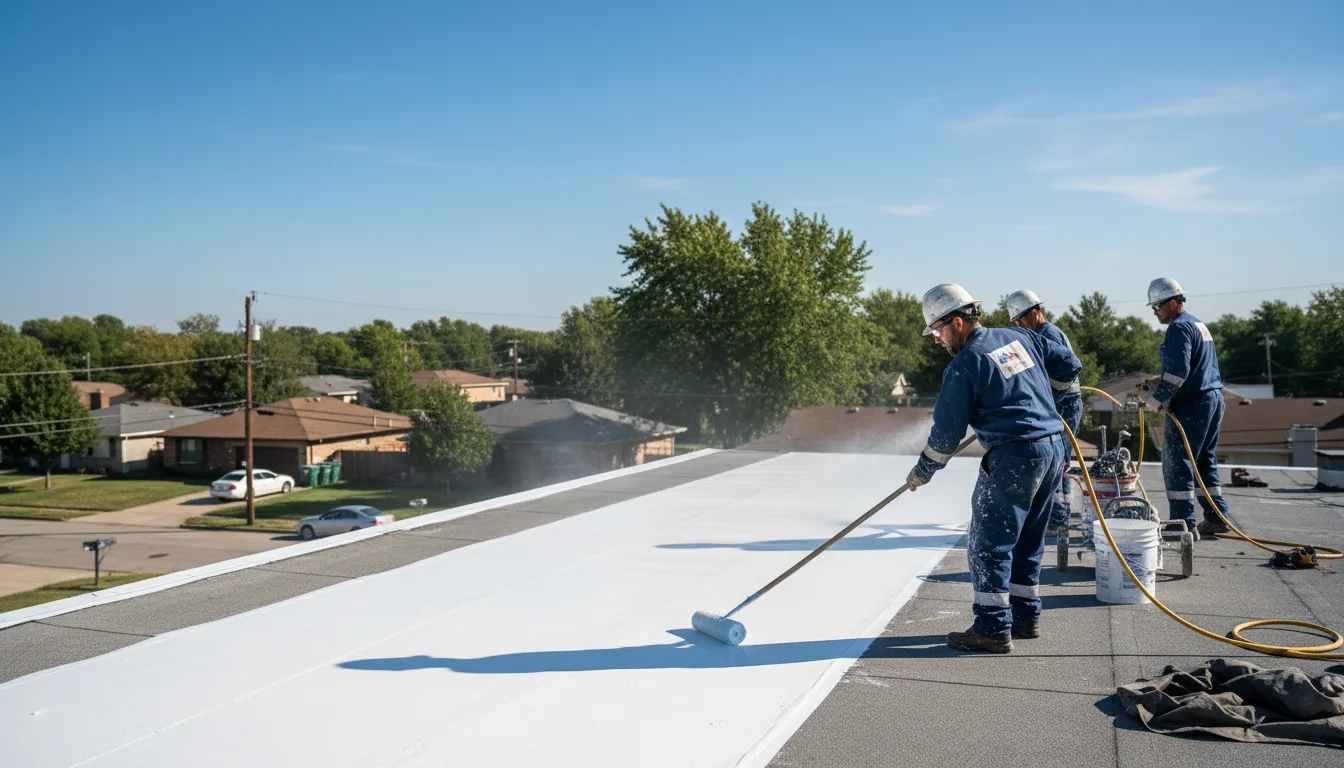 Commercial roof coating in Hensley, WV near me